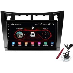 Android 15 Autoradio voor T-oyota Yaris (2007-2011) 9 inch 2K Touchscreen 2000 * 1200 Android hoofdapparaat multimediaspeler met Carplay, GPS-navigatie, BT, 5G WiFi, DSP, SWC,K6 pro
