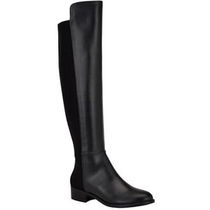 NINE WEST Nayli overknee laars voor dames, Zwart 002, 39.5 EU