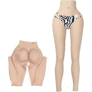 Adima Siliconen broek Hip Buttock Thicken Body Shaper Briefs Pluggable Buttock Enhancer Shapewear voor Crossdresser,Girly white,Upgrade