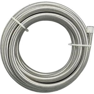 Turbo slang pijp 1M-6M AN4 AN6 AN8 AN10 AN12 Autobrandstofslang Oliegaskoeler Leidingbuis Roestvrij staal Gevlochten Binnenzijde CPE Rubber Autodrukleidingen & -slangen(2M AN6 ID8.73mm)