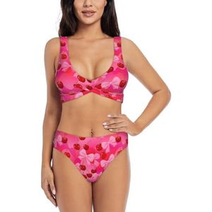Zelinge Tankbikinitop met hoog getailleerde onderkant, zomers zwempak met twist aan de voorkant, S-XXL