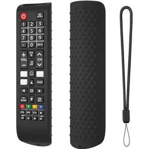Siliconen beschermhoes voor Samsung Smart TV Remote BN59-01315A/B, anti-slip hoes met lanyard, universele vervangende siliconen hoes