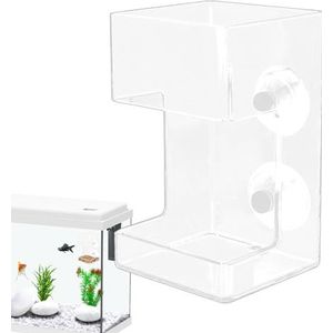 GIBOH Betta visvoeder, visvoerbuis | Doorzichtige voerbuis Garnalenvoeder - Mini Vogelvoeder Betta Feeder, Aquarium Feeder Voedseldispenser, Aquariumaccessoires, Voedingsbenodigdheden