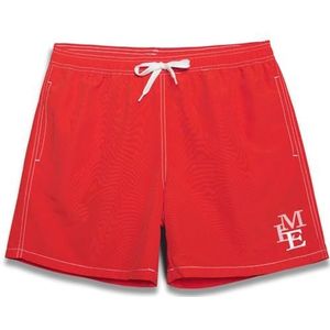 MEILONGER Zwemshorts voor heren, zwembad, sneldrogend, voor surfen op het strand, sneldrogend, met netvoering en zakken, Rood, XXL