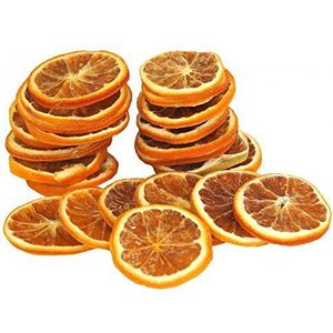 50 stuks sinaasappelschijfjes, sinaasappelschijfjes, kerstkrans, strooidecoratie, gedroogd