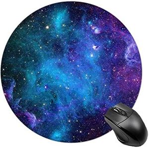 Ruimte Galaxy ronde muismat antislip rubberen basis muismat voor kantoor laptop gaming muismat bureau accessoires
