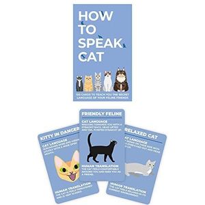 Gift Republic GR490104 100 Hoe spreek Cat Cards