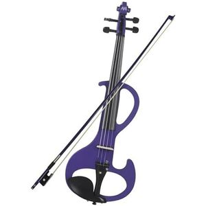 violino professionale Professionele 4/4 Elektrische Viool Viool Snaarinstrument Paarse Elektrische Viool Voor Muziekliefhebbers