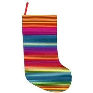 stujvc Regenboog Patroon Extra Grote 18 inch Kerst Kousen, Perfecte Kous Stuffers Voor Volwassenen Kerstboom Opknoping