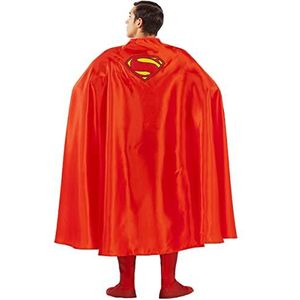 Funidelia | Superman Cape OFFICIËLE voor mannen Man of Steel, Superhelden, DC Comics, Justice League - Accessorie voor Volwassenen, kostuum accesoires - Rood