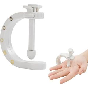 Witte acupunctuurclip-tool met vaste clip | Drukpuntmassagegereedschap | Reflexologieproducten voor handvoet oor migraine | Handmatige voetmassageapparaten