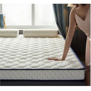 Matras Van Volledige Grootte, Latexschuimmatras, Opvouwbare Studentenslaapzaal Met Één Stapelbed, Tatami-matras Slaapkamervloer Slaapmat, Latex-traagschuim-firma Matras ( Color : White , Size : 160*19