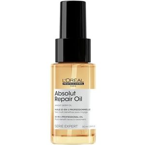 L'Oréal Professionnel Serie Expert, Absolut Repair 10-in-1, voedende leave-in olie voor droog en beschadigd haar, voor onmiddellijke herstructurering, 30 ml