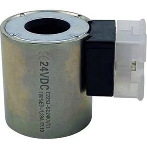 KQCELQMKQ Solenoid Valve Coil Hydraulische Valve Coil Pump Truck Accessoires C22S3-SD24K1/12 DC12V/24V Binnendiameter 22 mm (eenkleurig) (eenkleurig)