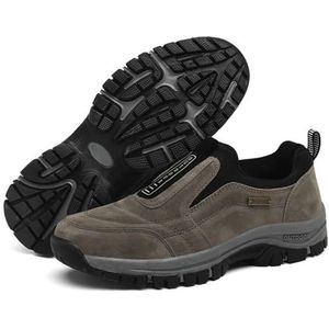 Herenmode Instap-wandelschoenen Lichtgewicht Orthopedische Loafers Met Steunzool Voor Buitenactiviteiten Wandelen Hardlopen Sneakers Ademend Lage Bootschoen (Color : Brown, Size : 41 EU)