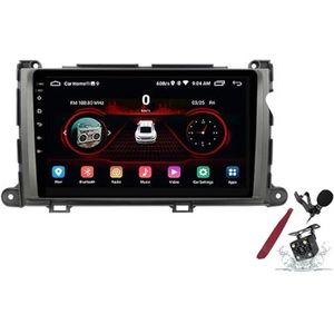Android 15 Autoradio voor T-oyota Sienna (2010-2014) 9 inch 2K touchscreen 2000 * 1200 Android hoofdunit multimediaspeler met Carplay, GPS-navigatie, BT, 5G WiFi, DSP, SWC,Y3