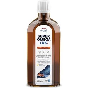Osavi Super Omega + D3, 2900mg Omega 3 (Lemon) - 250 ml.