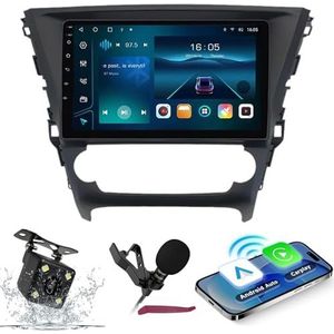 Android 14 Autoradio Navi voor T-oyota Avensis Touring Sports 2015-2018 9""Screenradio met draadloze carplay Android Auto GPS Navigatieondersteuning Bluetooth 5.0 HIFI FM 5G-WiFi SWC MIC-camera,M120s