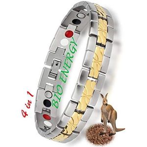 N3 ZELEK Magnetische Armband Mannen Stress Relief Sterke Magneet BIO Therapie Armband Gezondheid Mannen Magnetische Armbanden voor Artritis Pijnverlichting Migraine Relief Vrouwen Magnetische Polsband