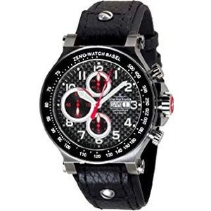 Zeno Watch Basel herenhorloge analoog automatisch met lederen armband 657TVDD-s1