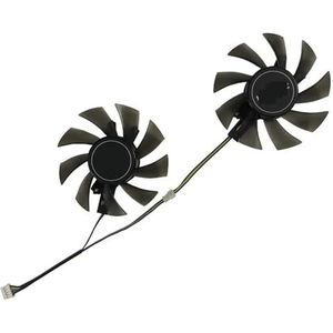 2 stuks GPU VGA-koeler, videokaartventilator, T128015DU, voor KUROUTOSHIKOU voor GTX 1650 4GB, voor 1060 OC 3GB