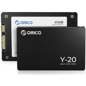 ORICO 512 GB SSD SATA III 6 Gb/s, 2,5 inch interne Solid State harde schijf, tot 500 MB/s, compatibel met laptop en pc-desktops-Y20