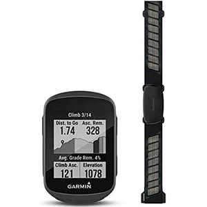 GARMIN Edge 130 Plus Bundel, Inclusief HRM-Dual Borstband, Fietscomputer, Navigatiesysteem, MTB-Waarden, Trainingsplannen, Touchscreen