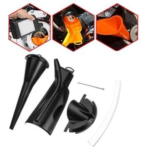 Olietrechterset, universeel, voor Harley Davidson Touring Dyna Softail Sportster (olietrechter set zwart)
