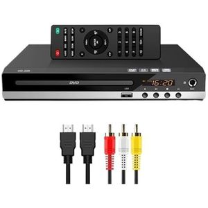 High-definition 1080P Dvd-speler For Thuis, Alle Regiovrije Ingebouwde MIC-poort Heldere Beeldkwaliteit Stabiele Audio