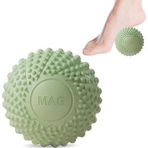 massageballen, fasciabollen, spiermassageballen, voetmassageapparaat met punten, voor stressvermindering, spierherstel, rug, benen, voeten (groen)