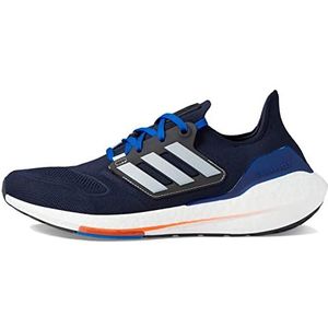 adidas Men's Ultraboost 22 Running Shoe, Ink/Silver Metallic/Team Royal Blue, 12.5