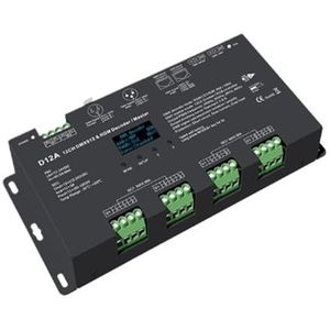 Digitale decoder D4 D4-E D4-P D4-XE D5 D12 D24 D12A RF-besturing / DIN-rail / meerdere PWM-regelaars voor LED-strips (D12A Only)