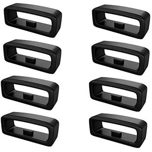 8 stuks siliconen Horlogeband lus,22 mm Garmin Horlogebandhouder,Lussen voor Horlogeband,Bevestigingsringen compatibel met Garmin Forerunner 945 235 935 630 735XT/Fenix 5 6 7 Vivoactive 4 Horlogeband