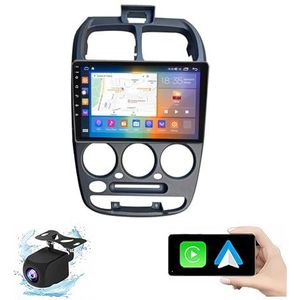 Android 13.0 2 Din Autoradio 10"" Touchscreen Auto Stereo Voor Hyundai Accent 2 1999-2012 Met Draadloze Carplay Android Auto GPS Navigatie AHD Omgekeerd Beeld Stuurwielbediening(P1(1G+16G))