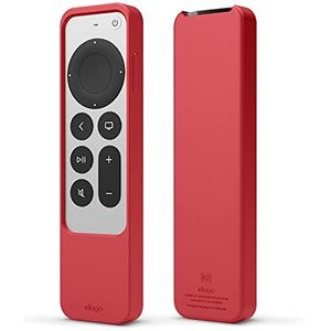 elago R2 Dun Case Compatibel met Apple TV 4k Siri Afstandsbediening 3e Generatie(2022) en 2e Generatie (2021)–Dun Ontwerp, Licht van Gewicht, Schokabsorptie, Volledige Toegang (Rood)