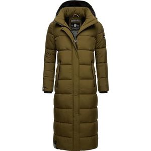 Navahoo Winterjas Isalie voor dames, warme gewatteerde jas, lang, met capuchon, XS-XXL, M