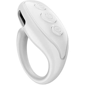 Vingertop Pagina Turner Voor TIK-Tok, Blue-tooth Afstandsbediening Pagina Turner Scrollen R ing Oplaadbare Draadloze Camera Afstandsbediening Sluiter Selfie Knop Controller Voor IOS En Android Mobiele Telefoon En Tablet