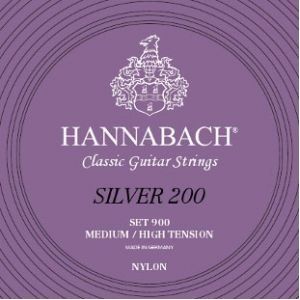 CUERDAS GUITARRA CLASICA - Hannabach (900/MHT) Zilver 200 (Juego Completo)
