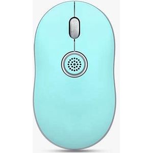 Draadloze muis met 3 knoppen 2,4 ghz opladen 3 versnellingen 1600 dpi Plug-and-play-functie, geschikt voor pc notebookcomputers (hemelsblauw)
