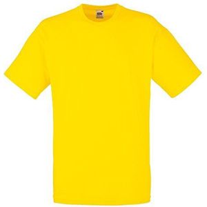Fruit of the Loom - Klassiek T-shirt 'Valueweight', geel, L