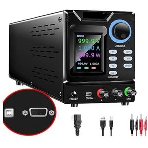 RS232/USB programmeerbare DC-voeding Variabele, instelbare schakelende gereguleerde DC-bankvoeding Geheugenopslag, uitgang, software-pc voor laboratorium, test defecte motor, reparatie(1000V 1A 1000W)