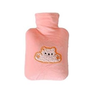 DieffematicRSD Warmwaterkruik Cartoon Hand Warm Water Fles Mini Draagbare Warmwaterkruiken Handwarmer Water vullen Hotwater (Color : Pink)