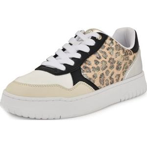 Nine West Nenya Sneakers voor dames, Gold Leopard Shimmer Multi 710, 38 EU, Gold Leopard Shimmer Multi 710, 38 EU
