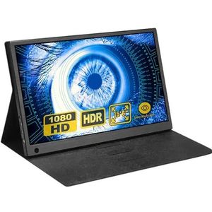 Unicview Draagbare monitor 15,6 inch, FHD-resolutie 1920 x 1080, HDMI/Type-C/USB-C-poorten, compatibel met PC, Mac, PS3, PS4, PS5, Xbox en Switch