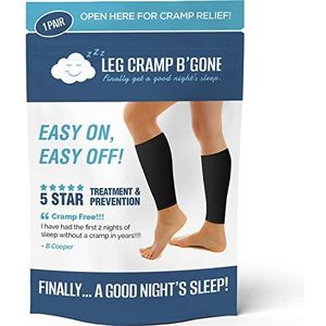 Sleeper Sleeves kunnen stoppen en vervormen 's nachts voorkomen – eenvoudig aan- en uittrekken – eenheidsmaat voor small, medium, large – No XL of XXL – maximale kuitgrootte – 40,6 cm