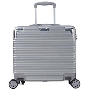 Bagage 16 Inch Instapkoffers Handbagage Kleine Draagbare Koffers Met Wielen Trolley Koffer (Color : Sliver, Size : 16inch)