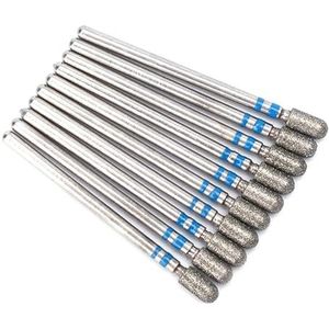 Nagel Boren Set voor Manicure, Diamant elektrische nagelboortjes for manicure en pedicure, 10 stuks, veelkleurig(T26-51)