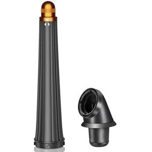Dxyue Lange krultang voor Dyson Supersonic HD01/HD02/HD03/HD04/HD07/HD08/HD15/HD16 haardroger, accessoires krultang met adapter, goud