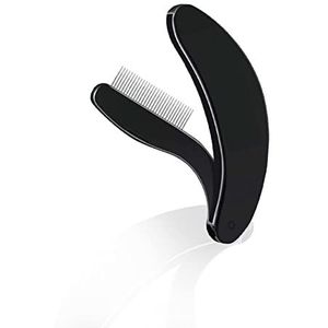 1 stks Opvouwbare Wimper Kam Duurzaam Roestvrij Staal Wimpers Separator Tanden Wenkbrauw Kam Opvouwbare Wimper Borstel, Wenkbrauw Mascara Applicator, Opvouwbare Borstel Verzorging Borstel voor Maken