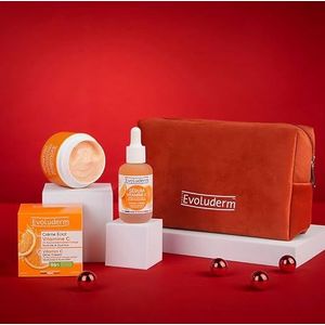 EVOLUDERM - Vitamine C Duo Face - Vitamine C Serum & Cream Eclat - Ingrediënten van natuurlijke oorsprong - Made in France - Cadeautips
